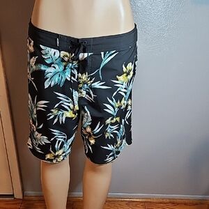 O'Neill Black Floral Board Shorts